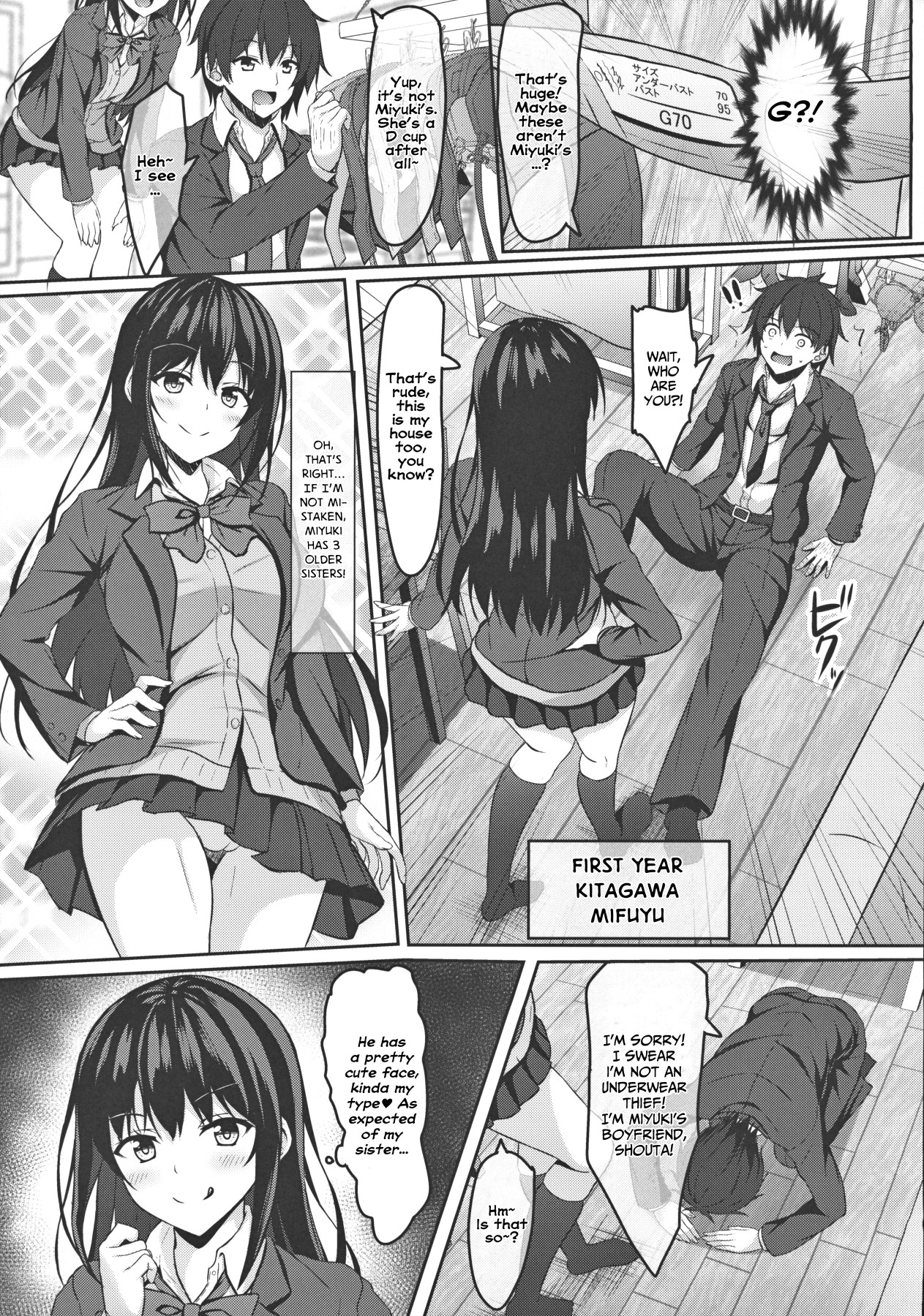 Hentai Manga Comic-First Year Middle Schooler Me And My Girlfriend Schoolgirl's Big Sister-Read-6